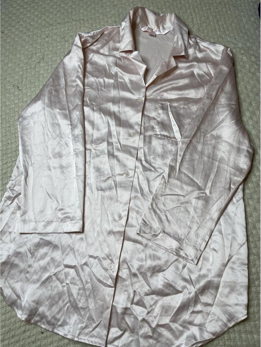 Vintage Victoria's Secret Gold Label Satin Pajama Top Womens Small